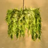 Pendant Lamps Flower Shop Fruit Green Plant Light Fixtures Retro Restaurant Bar Decoration Lamp Studio Leisure Rattan