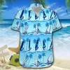 Mäns casual skjortor strand hawaiian fritidsmotor hawaii kemis 3d tryck herr färgglad kort ärm skjorta streetwear mode vetement homme