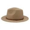 Cloches hattar för kvinnor barn barn små 52 cm solid bälte barn fedora formell klänning bröllop kamel svart barn fedora hatt sombreros de mujer 230210