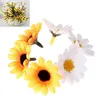 Fleurs décoratives 4cm 100x Soie Artificielle Gerbera Daisy Heads Pour Mariage Maison Decration Rose Clair Fack