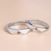 Wedding ringen 2 stks/set opening sun moon ring lover paar set belofte bands voor hem en haar lieve romantische Valentijnsdag geschenken