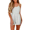 Jumpsuits voor dames rompers vrouwen sexy Feitong 2023 mode dames vakantie riem mini playsuit dames zomers shorts jumpsuit strand z0325