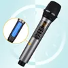 Microphones Wireless Microphone Rechargeable Cordless Karaoke Mic Dynamic UHF Handheld With Receiver