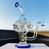 2023 Heady Bong Dab Rig Heavy Thick 8 Arms Octopus Lookah Narghilè su larga scala Bong in vetro Recycler Tubi Bong d'acqua Pipa da fumo 14,4 mm Ciotola e Banger Perc maschio