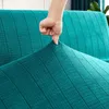 Stoelbedekkingen All-inclusive elastische bank bedekking vaste kleur vouwarmloos zonder armleuning bank slipcover meubels beschermer