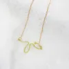 Pendant Necklaces Gold Color Geometry Fashion Necklace Simple Line Shape Sweater Chain Women's Jewelry Accessories