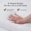 Kissen URBANLIFE Memory Foam Nackenkissen Ergonomisches orthopädisches Nackenschmerzkissen für Seiten-, Rücken-, Bauchschläfer, Heilkissen 230211