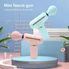 Deep Muscle Electric Massager Mini Fascia Gun Pistol For Body Neck Back Vibration Slimming Relaxation Pain Relief 0209