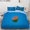 Bedding sets Summer Fruit Bed Cover Pineapple watermelon Printed Quilt 2 3 Piece Sets Teens Adult Food Pattern Home Bedclothes 230210