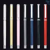 100Pcs/Lot Metal Gel Pens For Men Women Business Party Wedding Writing School Office Signature Stationery Supply Custom Logo