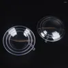 Party Decoration 10st Plastic Clear Flat Ball Christmas Ornament Wedding Candy Xmas Present Box Hanging Pendant Noel År 2023