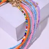 Tour de cou Chokers perles de rocaille croix pendentif collier femmes chaîne collier breloque à la main été brin bijoux filles cadeaux Chokers