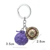 Key Rings Hot Anime One Piece KeyChain Devil Fruit Figure Japanese Straw Hat Holder Chaveiro Key Chain Ace Law Metal Wholesale G230210