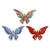 Broches exquises strass papillon broche écharpe Clips mignon Animal