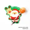 Decoração de festa 20/50pcs série de Natal Carto -pacote Cartoon Snowman Snowman Papai Noel Lollipop Kids Presente Decorações DIY DIY