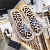 Zapatillas 2023 moda transparente verano al aire libre mujer playa leopardo mujer señora Casual cómodo Sandalias planas zapatos