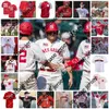 2022 NCAA costurou a camisa de beisebol de Nebraska Cornhuskers 48 Ethan Bradford 49 Dawson McCarville 51 Mason Ornelas 4 Alex Gordon 14 Thad Weber