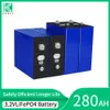 3.2V 280AH LIFEPO4 Batterisladdningsbar litiumjärnfosfat DIY -cell för 12V 24V golfvagnar Yacht Boat Forklift Solar Battery Battery