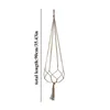 Garden Supplies Other Durable Hanger Flower Basket Hanging Rope Knotted Lifting Home Decor Macrame Plant 90/122cm