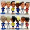 Decorative Objects Figurines 6.5-7cm Football Player Mini Action Doll Sports Model Doll Football Star Promotion Toy Fans Gift Souvenir Home Decoration
