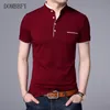 Men's Polos Summer Short Sleeve Shirt Men Turn-over Collar Fashion Casual Slim Breathable Solid Color Business 5XL 230211