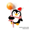 Décoration de fête 20/50 pièces série de noël paquet de bonbons carte dessin animé bonhomme de neige Santa cerf sucette enfants cadeau maison bricolage décorations