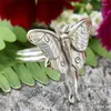 Wedding Rings 2023 Trending European And American Jewelry Ladies Fashion Butterfly Ring Punk Bridal Engagement Vintage