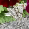 Wedding Rings 2023 Trending Europese en Amerikaanse sieraden Dames Fashion Butterfly Ring Punk Bridal Engagement Vintage