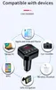 Adaptador FM B8 Transmissor de carregador de carro Bluetooth com Dual Adaptador USB Handfree Mp3 Player Suporte TF Card para iPhone Samsung Universal