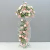 Dekoration Flower Vase Golvvaser Kolumn Stand Metal Road Lead Wedding Centerpiece Geometric Pot Table Rack för Home Event Decor IMake573