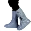 Shoe Parts Accessories PVC Rainproof Shoes Cover Men Women Winter Snow Boots Waterproof Thick NonSlip WearResistant Bottom High Tube Rain Bota Cases 230211