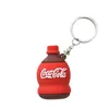 Key Rings Fashion PVC Rubber Keychain Burger Keychain Cute Expression French Fries Pizza Hot Dog Bag Pendant Keyring Friend Gift jewelry G230210