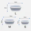 Bathroom Sinks Plastic Foldable Basin Portable Wash Basins Folding Laundry Tub Bathroom Kitchen AccessoriesTravel Durable Folding Wash Basin 230211