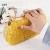 Bolsas de ombro amarelas de luxo bolsas de grife para mulheres 2023 bolsa de primavera feminina qualidade embreagem plissada casamento bolsas cruzadas moda