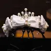 Coiffes mariée coiffure luxe perles strass couronne diadèmes bandeau femmes mariage cheveux bijoux casque accessoire