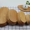 Płyty drewniane płyty dębowe owalne owalne owoc deserowe przekąskę okrągła kolacja dostosuj logo zastawa stołowa