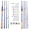 Boat -vissersstangen Sougayilang 4 secties Lure Rod 21m 24m Koolstofstaaf Ultralicht Gewicht Gietspinning Visserij Tackle reisstaaf Carp J230211