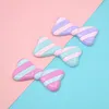 Decorative Figurines Objects & 2Pcs Flatback Kawaii Striped Bowknot Flat Back Resin Cabochons For Hair Bow Center DIY Scrapbooking Phone Dec
