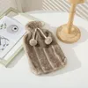 Blankets Cute PVC Stress Pain Relief Therapy Water Bottle Bag Eyelash Knitted Soft Cozy Cover Winter Warm Heat Reusable Hand Warmer Blanket