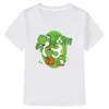Футболки хлопковая детская одежда для мальчиков/девочек футболка Super Smash Bros yoshi рубашка мультфильм принт детская футболка летняя повседневная малышка T230209