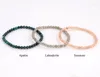 Strand High Quality 3pc/set Cute Design Lady Bracelet Small Size 4mm Natural Stone Beaded Stretch Set Women