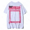 T-shirts OFFS Summer Mens Women Designers Tshirts T-T-T-T-T-TEES Brands de mode Tops Sage décontracté S Vêtements de rue