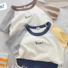 Trendy Farbe Passenden T-shirts Anzüge Neue Stil Casual Sport Sets Baby Jungen Dünne Baumwolle Oneck Tops Sommer Kleidung stücke