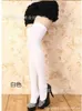 Women Socks 55CM White Black Knee-high Spring Autumn Velvet Stockings Thigh High Antiskid Half Silk 5 Pcs