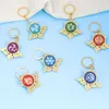 Key Rings New Anime Keychain Genshin Impact Element Vision God's Eye Accessories Bag Pendant Key Chain For Girl Gifts G230210