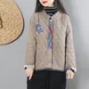 Ethnic Clothing Traditional Chinese Style Women Cotton Warm Coats Retro Jacket Tang Suit Oriental Corduroy Ladies Tops 11732