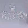 Decorações de Natal atualizadas renas iluminam Deer Deers Decoração fofa para jardim ao ar livre Pequeno/médio/grande B03E