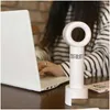 Health Gadgets Portable Handheld Mini Bladeless Fan Leaf Less Handy Cooling Mute USB Raddbart resekontor Hem 3 f￤rger Drop de DH5U8