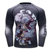 Men's T Shirts Wholesale Sportswear Custom Logo Full Sublimation Men Long Sleeve Compression