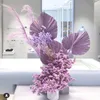 Dekorative Blumen, nordische getrocknete Sonnenblumen, natürliche Pflanzen, großes Fächerblatt, Hochzeit, Blumenarrangement, Modellierung, Party, Raumgestaltung, Zuhause